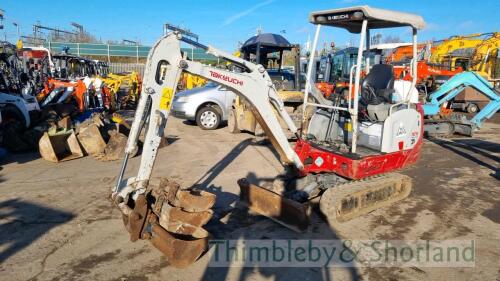 Takeuchi TB216 mini digger (2016)