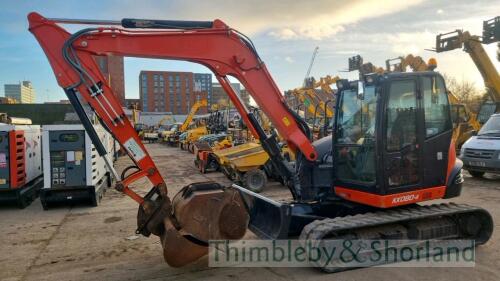 Kubota KX080-4 midi excavator (2015)