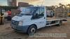 Ford Transit Recovery Truck (2008) Registration No: DU08 DLK 2402cc, 6 speed manual, diesel MOT tested to 15.05.2024 With V5 registration document