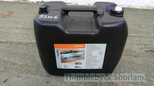 20 ltrs Stihl Forestplus bar and chain oil