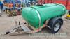 Trailer Engineering single axle poly water bowser