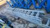 3 double aluminium ladders