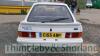 Ford Escort RS Turbo 3 door hatchback (1985) Registration No: C155 ABP 1597cc. Current Mileage 16,267 miles MOT expiry date: 27.10.2021 5 former keepers With V5 registration document - 6