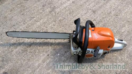 Stihl MS391 chain saw - new bar and chain