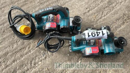 2 Makita planers