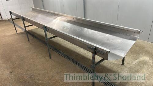 14ft stainless steel trough