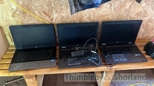 3 no HP laptop computers