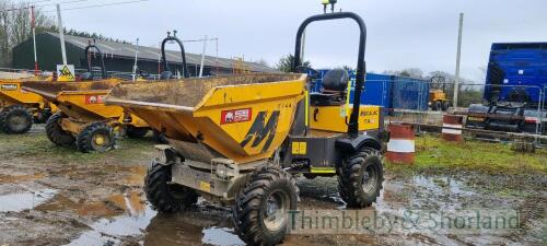 Mecalac 3T swivel skip dumper (2020) 466 hrs