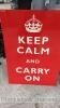 'Keep Calm and Carry On' sign