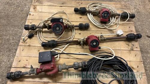 4 Grundfos pumps