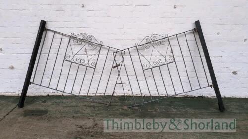 Pair of metal garden gates