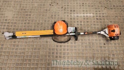 Stihl HL95 long reach hedge trimmer and husqvarna helmet