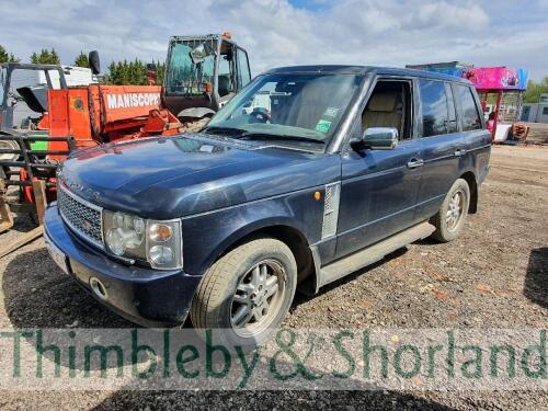 Landrover Range Rover Vogue TD6 Auto Registration PL03 BGK 2926cc, diesel MOT expiry date: 30.10.2020 With V5 registration document