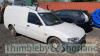 Ford Escort SSD Car Derived Van (2002) Registration No: HY02 LLD 1753cc, diesel MOT expiry date: 12.10.2020 Mileage at last MOT: 111699 miles