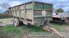 Warwick 18T twin axle tipping trailer, hydraulic tail gate