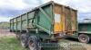 Warwick 18T twin axle tipping trailer, hydraulic tail gate - 5