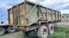 Warwick 18T twin axle tipping trailer, hydraulic tail gate - 7