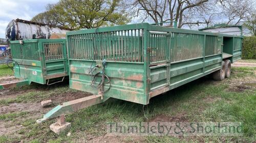 Armstrong and Holmes twin axle stock moving trailer