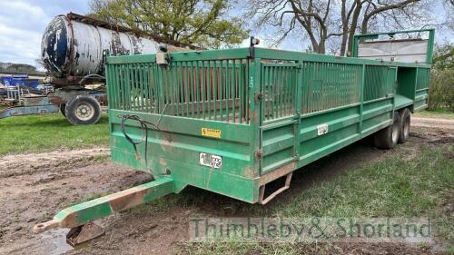 Armstrong and Holmes twin axle stock moving trailer