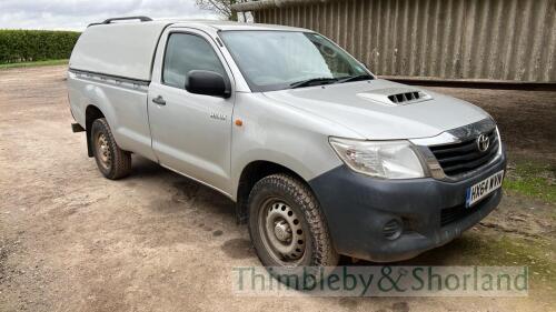 Toyota Hilux Pickup (2014) Registration No: HX64 WVN 2494cc, diesel, 92,897 miles MOT to 25.09.2024