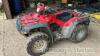 Honda Fourtrak quad bike (2012) 499cc, petrol registration No: HX12 BTU