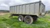 14 tonne twin axle tipping trailer, aluminium body, hydraulic back door with grain chute - 3