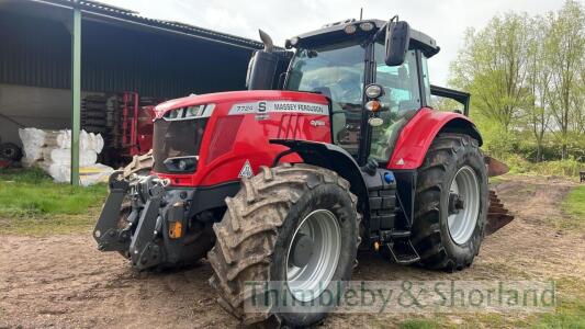 Massey Ferguson 7724S Dyna 6 tractor (2020) c/w front linkage Registration No: RX20 AOT