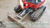 Takeuchi TB216 mini digger (2016) 1712 hrs Long arm, expanding rubber tracks, blade, piped, QH, 5 buckets. Complete with original purchase documentation. Current LOLER certificate. - 4