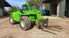 Merlo P40.7 (2014) c/w pick up hitch, trailer brakes,with forks, believed 4994 hrs - 2