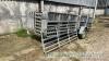 Pratley trailer mounted sheep handling system, Hibrid extended 14ft race with 38 x7ft hurdles, singleand double race - 2