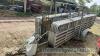 Pratley trailer mounted sheep handling system, Hibrid extended 14ft race with 38 x7ft hurdles, singleand double race - 11