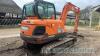 Doosan Dx55e excavator (2011) 3600 hrs, with 5ft ditching bucket and 3ft bucket - 3