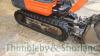 Kubota K008 micro excavator (2016) 1651 Hrs Expanding rubber tracks, blade 5 buckets Current LOLER certificate - 5