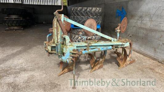 Ransomes 3 furrow reversible plough - still with original points