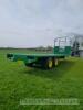 Twin axle 28ft bale trailer, air and oil brakes and flashing beacon - 3