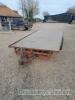 Twin axle flat bed trailer 12ft x 6ft 6in