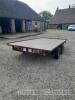 Twin axle flat bed trailer 12ft x 6ft 6in - 3