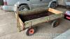 4 wheeled trolley with solid wheels