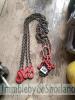 3T, 4 leg chain sling - 3m adjustable c/w latch hooks