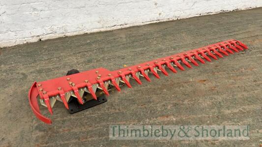 Finger bar hedge cutter attachment