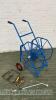 Professional hose reel - heavy duty - with fittings, prinkler, watering lance