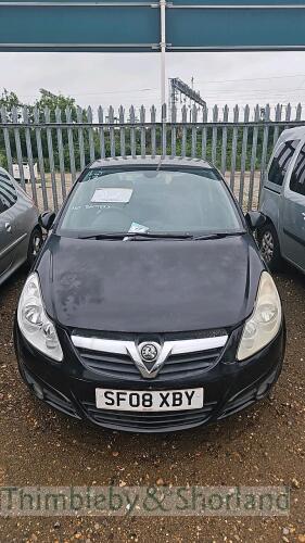 VAUXHALL CORSA DESIGN - SF08 XBY.