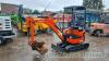 Kubota U17-3 mini digger (2012)