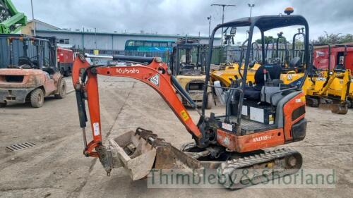 Kubota KX016-4 mini digger (2013) 3325 hrs