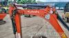 Kubota KX016-4 mini digger (2013) 3325 hrs - 3