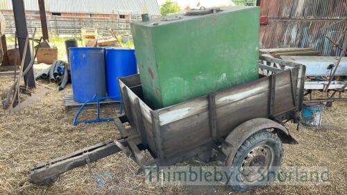 Trailer mounted fuel tank