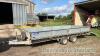 Ifor Williams LM166G twin axle dropside trailer 16ft x 6ft (2009) With spare ring hitch