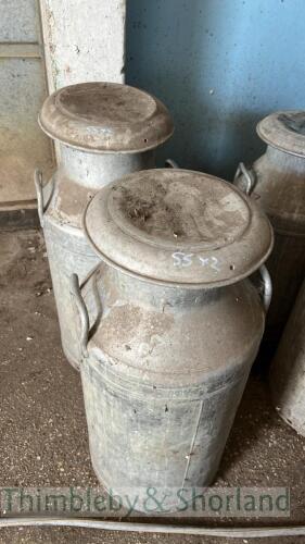 2 milk churns