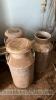 3 milk churns