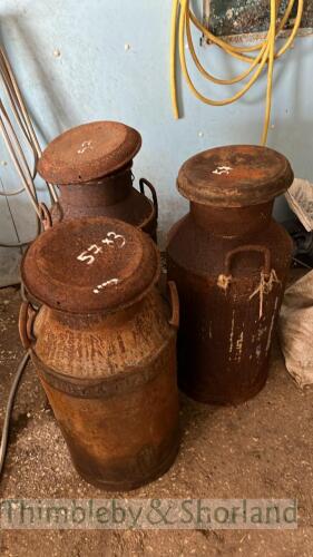 3 milk churns